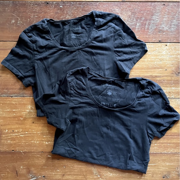 Pact Organic black T-shirt bundle of two - Picture 1 of 5